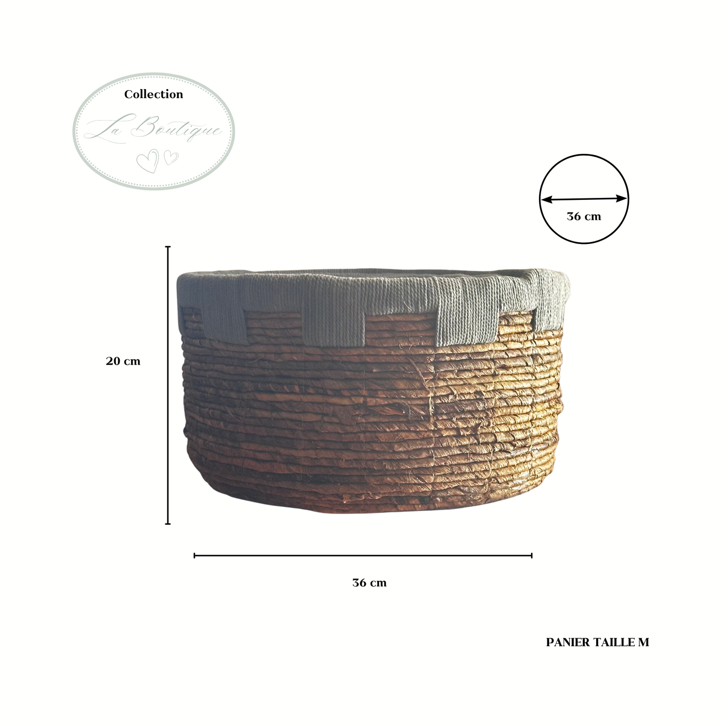 Panier Feuilles de Bananier